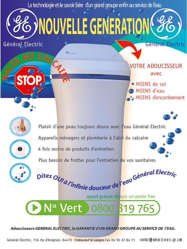 PUBLICITEE GE VAUCLUSE ADOUCISSEURS